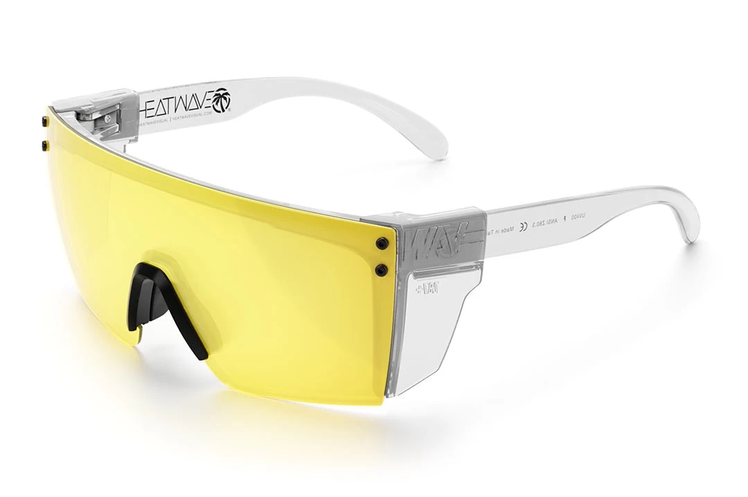 Lazer Face Glasses: HI-VIS YELLOW Z87 - Image 8