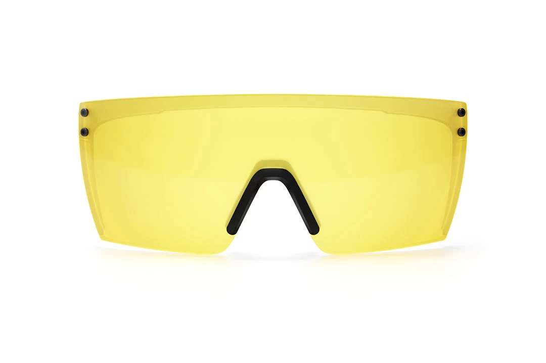 Lazer Face Glasses: HI-VIS YELLOW Z87 - Image 2
