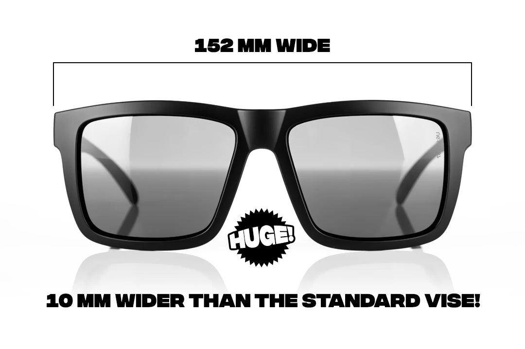 XL VISE Z87 Sunglasses Black Frame: Black Lens - Image 3