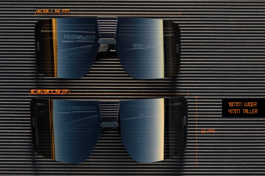 XL Vector Sunglasses: Black Z87+ - Image 6