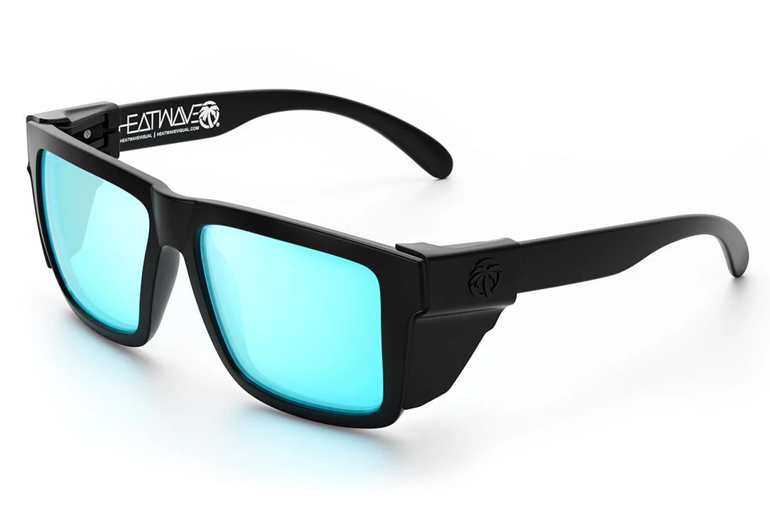 XL VISE Z87 Sunglasses Black Frame: Arctic Chrome Lens - Image 2