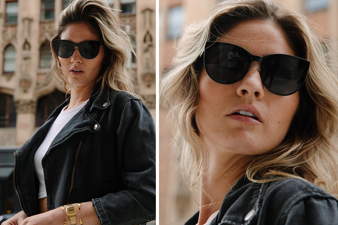 Carat Sunglasses: BLACK - Image 8