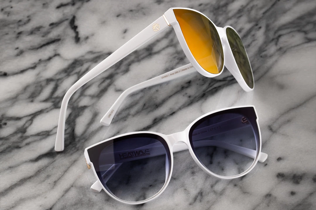 Carat Sunglasses: White - Image 9